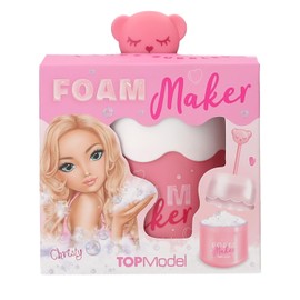 Depesche 13505 TOPModel Beauty and Me Frother in Pink and White with Teddy Motif for Foaming Soap and Wash Gel