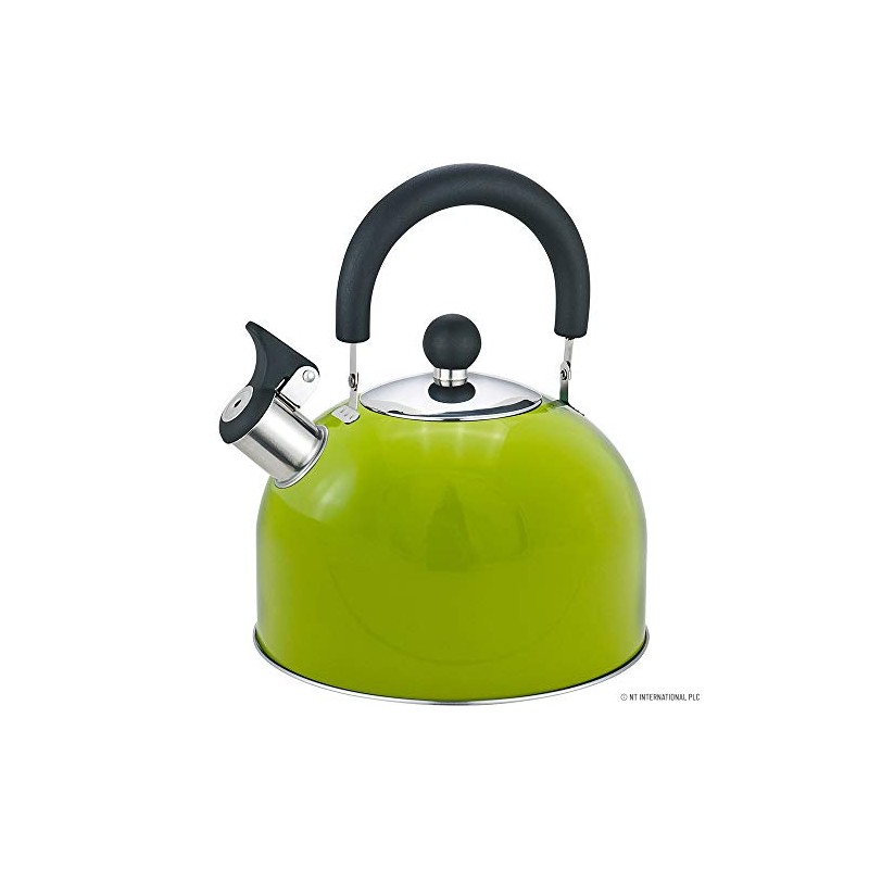 Prima 2.5L Stainless Steel Whistling Kettle in Green 11123C