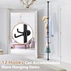 Sempicad Coat Rack Freestanding, 56 to 125 inch Adjustable Tension