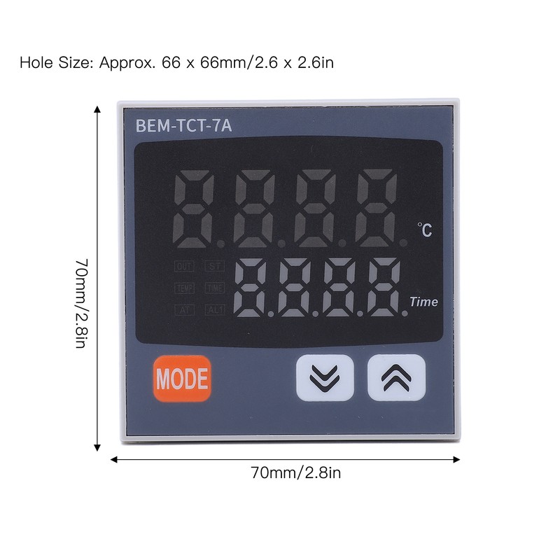 Thermostat Time Digital Display K Type Input Multifunctional Thermostat for