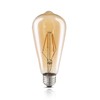 LUXON LED Edison Bulbs,Dimmable Amber Glass,Warm White 2700K,4W(40W Equivalent) Antique