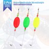 PATIKIL Fishing Floats Rigs 9.8 Inch, 3 Pack Conical Fishing