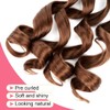 WIPPORYA French Curly Braiding Hair 12 Inch 6 Packs Black