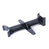 MOTO4U - Soporte para horquilla de bicicleta (25 cm), Negro