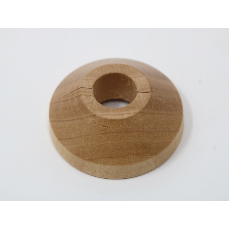 Visua Solid Wood Pipe Collars/Roses/Entry Points to fit 15mm Pipes.