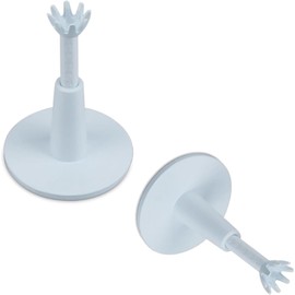 2 PCS Adjustable Golf Tees, Rubber Golf Tees for Mats, Driving Range Tees with Height Adjustment from 53mm to 73mm, Stable Base Design for Consistent Practice Sessions