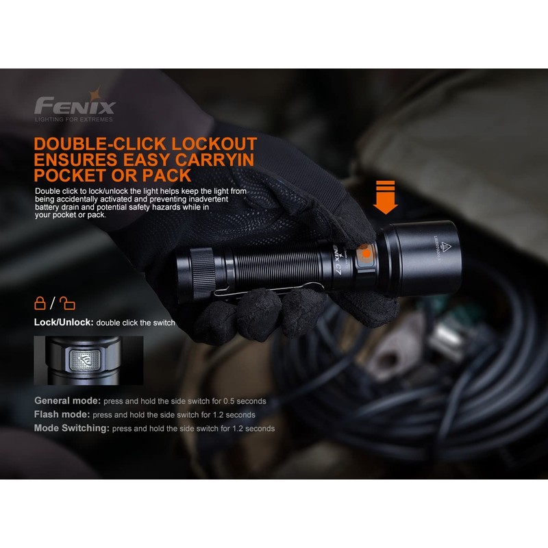 FENIX Unisex Adult C7 Flashlight, Multi-Colour (Multi-Colour), One Size