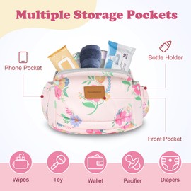 YooxArmor Baby Hip Carrier, Hip Carrier for Baby with Adjustable Waistband Support, Baby Carrier with Hip Seat for Newborn to Toddler Up to 33 Lbs, Baby Holder Carrier with Various Pockets for Dad Mom