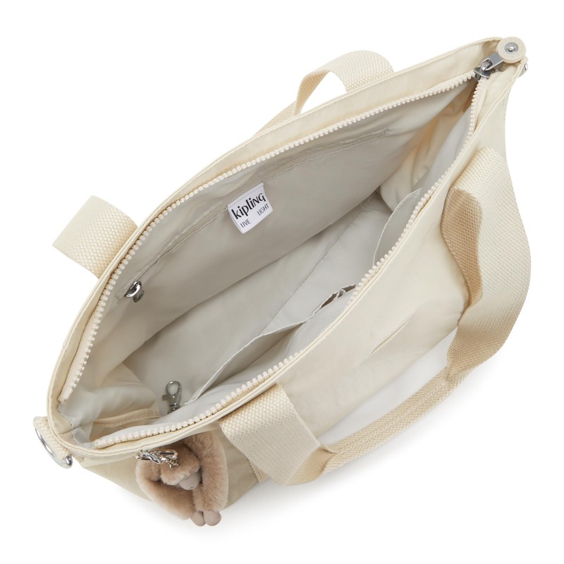 Kipling ASSENI S Small tote, Totes, Beige Pearl (White)