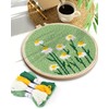 Punch Needle Kit, Daisy Punch Embroidery Kits for Adults Beginner,