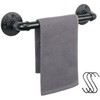 Jeasor Industrial Pipe Towel Rack Towel Bar, Heavy Duty Wall