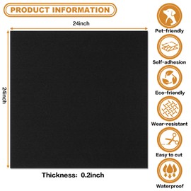 CvoMep 20Pcs Carpet Tiles Peel and Stick 24”x 24” Non-Slip Self Adhesive Squares Carpet Floor Tile Reusable Waterproof Carpet for Living Room Bedroom