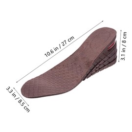 ORFOFE 1 Pair Invisible Height Increase Insoles of Breathable Shoe Cushions for Men Women Comfortable Fit Reduces Foot Pressure Easy to Clean Suitable for All Shoe