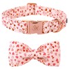 Elegant little tail Valentine's Dog Collar with Bow, American Flag