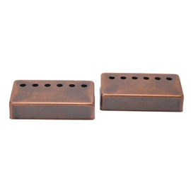 2 Pack Electric Guitar Humbucker Double Row Humbucker Pickup Cover, Guitar Rustic Humbucker Pickup Cover Pickup Cover Copper Guitar Pickup Frame Pickup Cover Guitar Pickup Shell