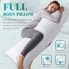 Cosybay White Full Body Pillow Insert - Fluffy Long Bed