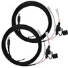 2 Pcs 4.0x1.7mm Chew-Resistant Trail Camera Power Cables Include 2Amp