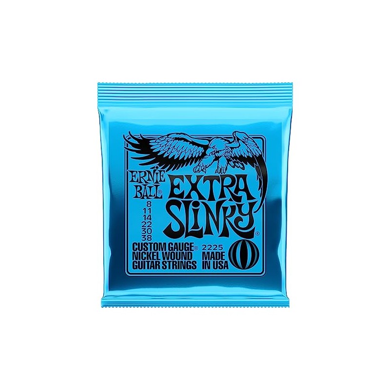 Ernie Ball Extra Slinky Nickel Wound Electric Guitar Strings 8-38