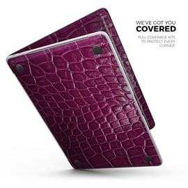 Design Skinz Bright Magenta Aligator Skin Full-Body Wrap Scratch Resistant Decal Skin-Kit Compatible with MacBook 13" Pro w/TB (A1989)