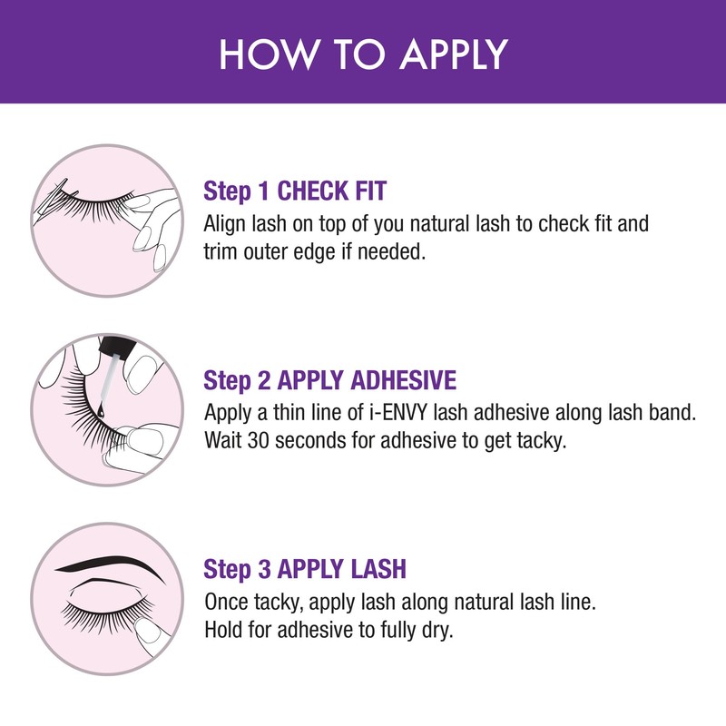 i-ENVY 5 Pairs So Wispy False Lashes, Premium Quality 100%
