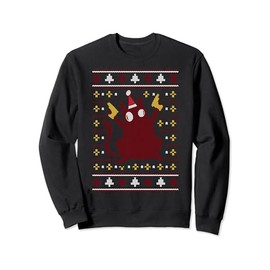cat ugly christmas sweater men, lustige verrückte Cat Sweatshirt, black