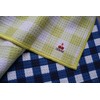 CERISE Lemon Kitchen Towels, Waffle Weave Microfiber, Blue and Yellow