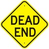 Dead End Sign, 12" X 12" Warning Sign, Engineering Grade