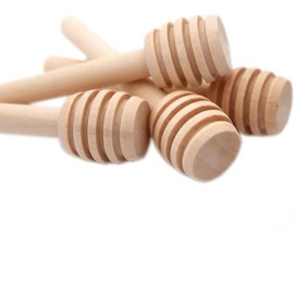 Perfect Stix Wooden Honey Dipper, 6 Inches, Set of 3, Honey Stirrer Wand for Jar Dispensing