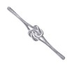 Equetech Knot Riding Stock Pin - Gold & Silver (Silver)