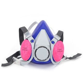 Self-Suction Half Facepiece Particulate Filter Anti Dust Respirator Mask with 2 Filter Cottons