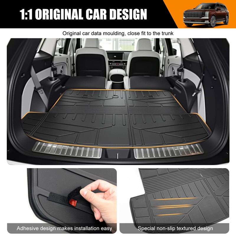 Cargo Mat Compatible with 2026 Hyundai Palisade Cargo Liner Trunk
