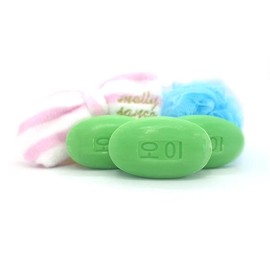 Economical cucumber soap 120g individual face wash / 알뜰 오이 비누 120g 낱개 세안 세수