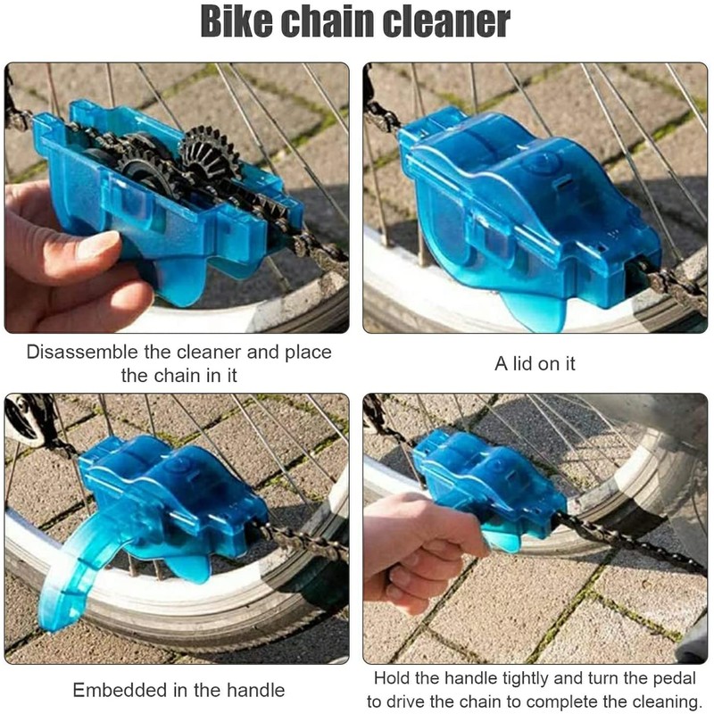 Kettion Kit de Limpieza de Cadena de Bicicleta, 4 Cepillos
