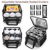 Trunab Reusable 6 Cups Drink Carrier for Delivery with Adjustable