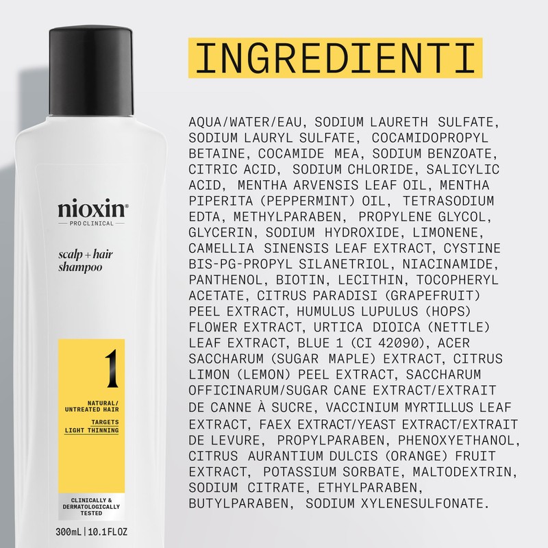 Nioxin Sistema 1 Scalp + Hair Shampoo 300ml - Shampoo