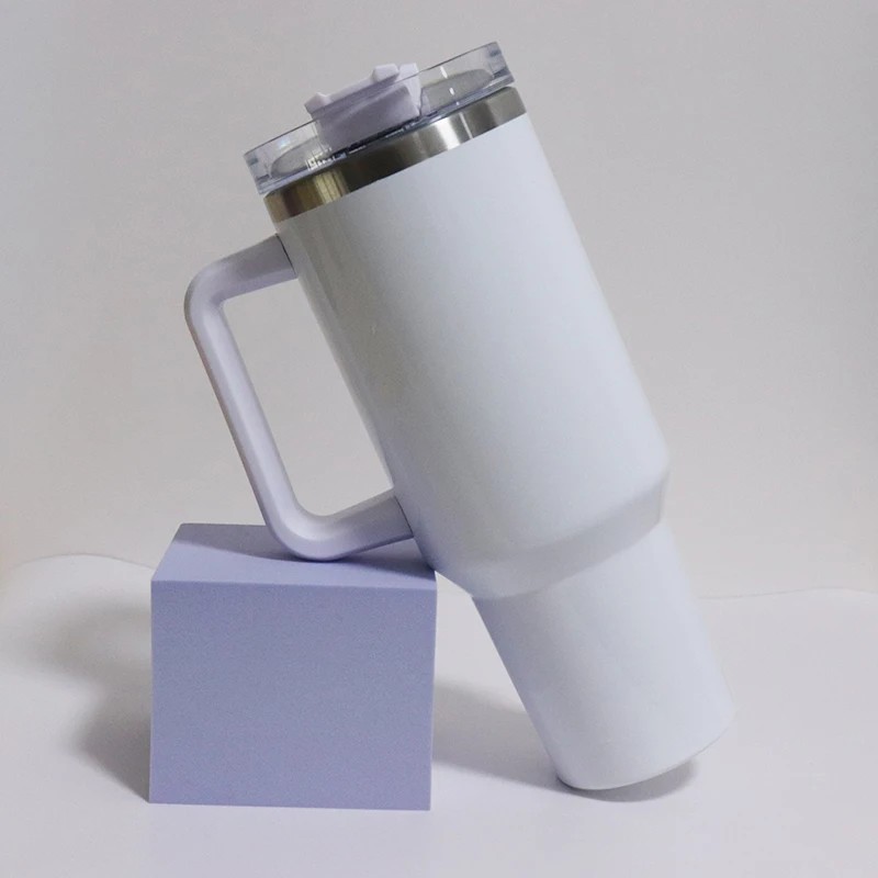 16pcs 40oz 1.0 Double Wall Stainless Steel White Sublimation Blanks