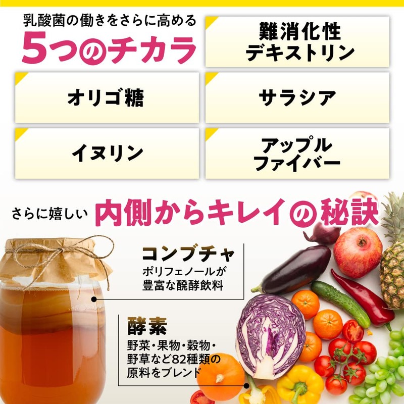 【3袋セット】菌活すっきり 乳酸菌 サプリメント ナノ乳酸菌10兆個 ビフィズス菌 酪酸菌 プロバイオティクス