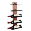 AIYMO Wall Mounted Wine Rack Solid Wood Back Metal Wine