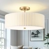 Audickic Gold Semi Flush Mount Ceiling Lights, 4-Light 18" Ceiling