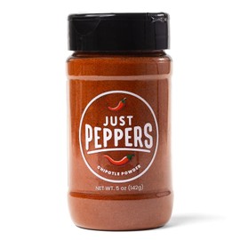 Just Peppers - Premium Chipotle Chili Powder – 100% Pure, No Fillers – Smoked Jalapeño Powder, 5 oz Shaker Bottle