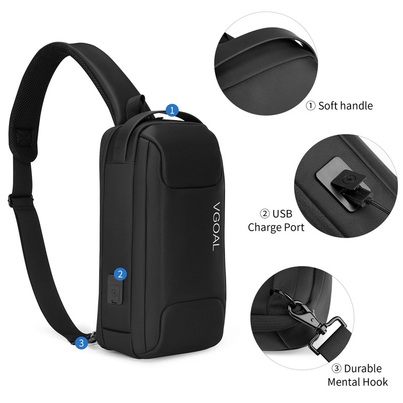 VGOAL Men's Daypack Backpacks Laptop Computer Messenger and Shoulder Bags,