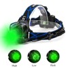 GaiGaiMall Green LED Headlamp Waterproof Head Torch Light with Zoomable