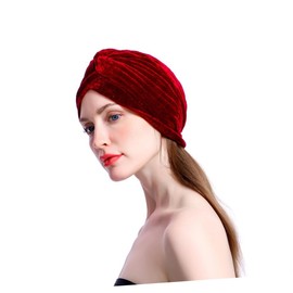 LIFKOME Cosmetic Headwraps for Women Solid Color Facial Headband Simple Cleaning Headdress for Makeup and Bathing Comfortable and Durable Hair Band Red
