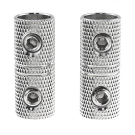 MTQY 2PCS Brass 4GA Connectors Automotive Wire Connection 4AWG Cable Coupler Car Audio Modification Power Cable Extension Terminals Suitable for Battery Cable Splicing