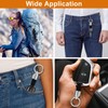 Sydien Car Key Chain 2Pcs, Silver Car Keychain, Key Chains