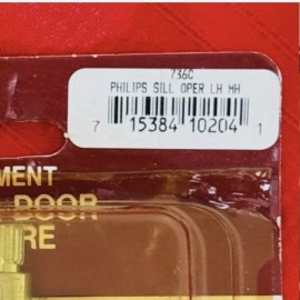 Window Components Manufacturing Inc. 736C … Mobile Home RV … Window Door Hardware … Phillips Sill Operator LH MH