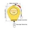 Retractable Safety Lanyard | 98Ft Retractable Tether,Construction Roofing Gear, 330Lbs