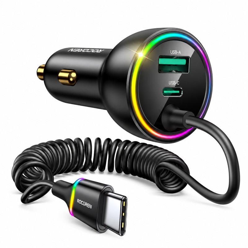 70W USB-C Car Charger for Fast Charging – PD 35W