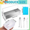 Mifoci 2 Pack Stainless Steel Chilled Condiment Server 6 Removable