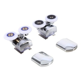 Zoternen Shower Door Roller, 2pcs 26mm Wheel Zinc Alloy Shower Door Rollers Runners Wheels